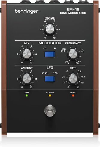 Behringer BM-12 Ring Modulator Pedal - تعديل حلقة تناظرية عتيقة، التحكم في المعدل/الكمية/المزيج/التردد، مدخل الناقل وتعديل الإشارة الخارجية in Kuwait
