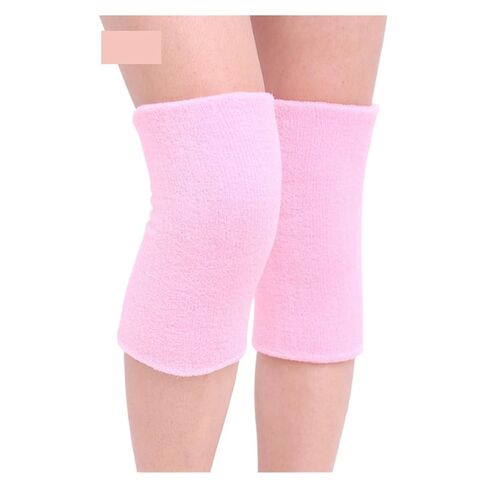 Warm Towel Non-Slip Dance Ski Knee Pads Outdoor Sport Leg Sleeve Kneelet Soft Knee Pad Knee Support for Ski Cycling(Rose) in Kuwait