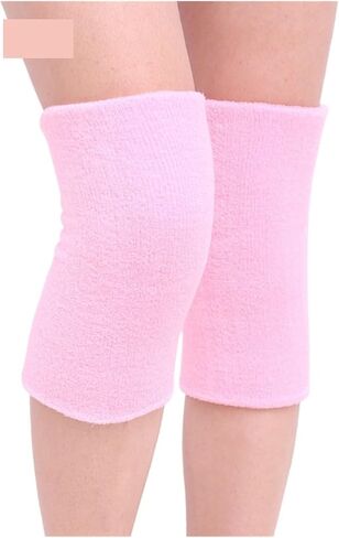 Warm Towel Non-Slip Dance Ski Knee Pads Outdoor Sport Leg Sleeve Kneelet Soft Knee Pad Knee Support for Ski Cycling(Red) in Kuwait