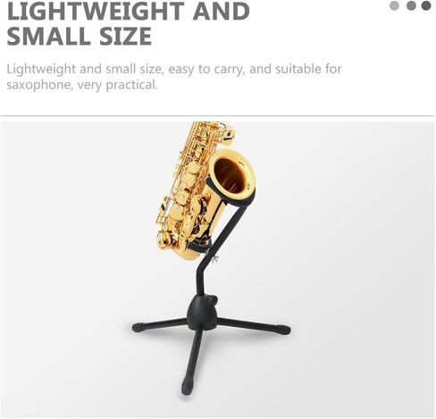 Toddmomy Alto Saxophone Stand Foldable Bracket with Removable Black Holder for Home Use Practical Alto Sax Holder Accessory in Kuwait