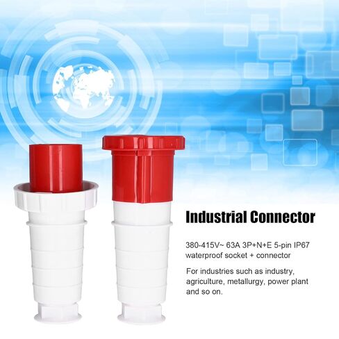 Industrial Aviation Plug Connector 3 Phase 5 Core Waterproof Socket Electric for Industry Agriculture Airport Dock Metallurgy Power Plant in Kuwait