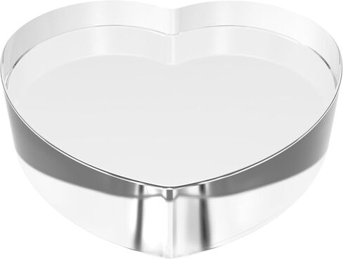 حامل مناديل GRAHAM DESIGN من الأكريليك الشفاف على شكل صدفي مع وزن قلب من الأكريليك الشفاف المتناسق in Kuwait