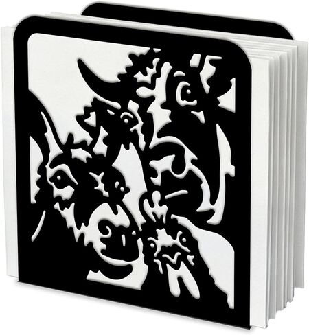 SUPERDANT Music Notes Napkin Holders for Tables Musical Cocktail Napkins Servilletero Tissue Serviette Dispenser Metal Paper Towel Storage Table Decoration for Kitchen Restaurant Home Dining Room in Kuwait