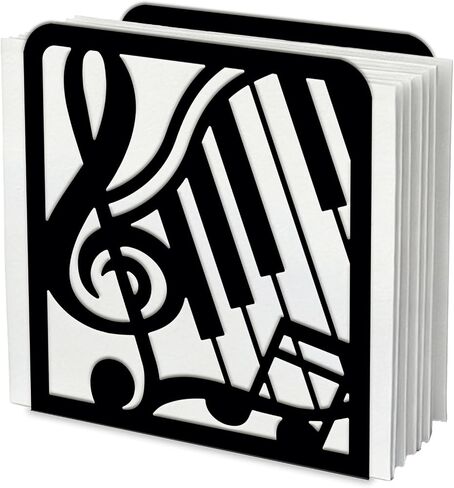 SUPERDANT Music Notes Napkin Holders for Tables Musical Cocktail Napkins Servilletero Tissue Serviette Dispenser Metal Paper Towel Storage Table Decoration for Kitchen Restaurant Home Dining Room in Kuwait