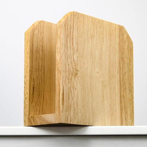 Farmhouse Napkin Holder, Solid Rubberwood Vertical Stand, Sturdy Kitchen & Dining Table Organizer, Holds Standard Paper Napkins, Rustic Home Decor, 5.5"L x 2.6"W x 5.5"H in Kuwait