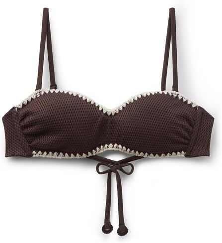 CALZEDONIA Woman's Bandeau Swimsuit Top Bicolor Embroidery in Saudi Arabia