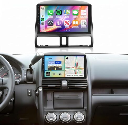 راديو سيارة 8Core 6G+128G Android 15 لسيارة Honda CRV 2002-2006، Carplay Android Auto، 5GWIFI GPS، شاشة لمس IPS 9 بوصة راديو بلوتوث 5.0، FM RDS SWC DSP AHD كاميرا احتياطية in Kuwait