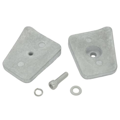 Boat Lower Unit Anode Zinc Double Plate with Bolt 5007582 Compatible with OMC BRP 20 25 30 35 Engines 434029 in Kuwait