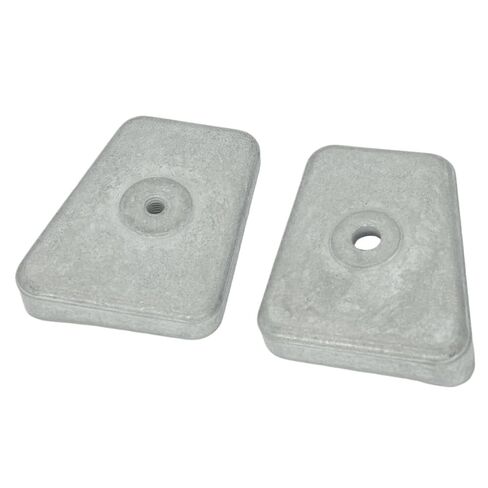 Boat Lower Unit Anode Zinc Double Plate with Bolt 5007582 Compatible with OMC BRP 20 25 30 35 Engines 434029 in Kuwait