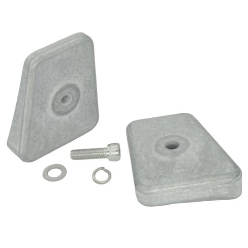 Boat Lower Unit Anode Zinc Double Plate with Bolt 5007582 Compatible with OMC BRP 20 25 30 35 Engines 434029 in Kuwait