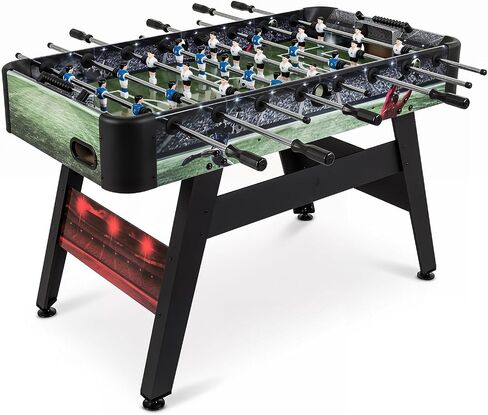 Goplus 54 Inch Full Size Foosball Table, Soccer Game Table with 2 Balls, 22 Players, Ergonomic Handles, Adjustable Leg Levelers, Competition Size Arcade Foosball Table for Home Game Room Adults in Kuwait