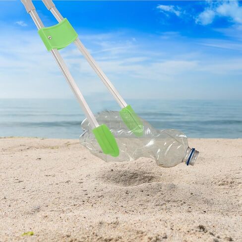 أداة التقاط القمامة في الهواء الطلق بمقبض طويل، مشبك التقاط القمامة الأخضر خفيف الوزن لمستلزمات التنظيف في الهواء الطلق والتقاط القمامة بلون عشوائي in Kuwait
