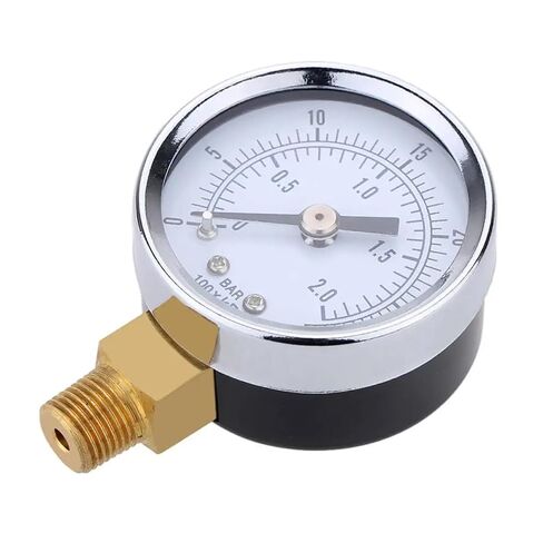 1 قطعة المحمولة 0-30 PSI 0-2bar NPT مقياس ضغط الماء الزيت مقياس مزدوج ضاغط الهواء الضغط الهيدروليكي in Kuwait