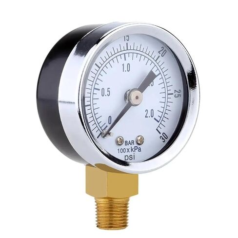 1 قطعة المحمولة 0-30 PSI 0-2bar NPT مقياس ضغط الماء الزيت مقياس مزدوج ضاغط الهواء الضغط الهيدروليكي in Kuwait