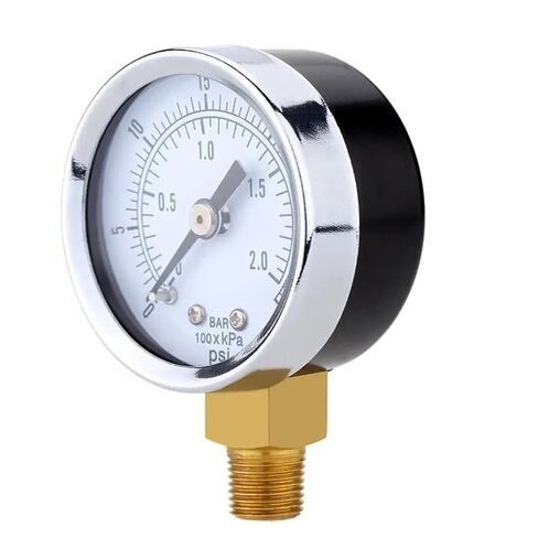 1 قطعة المحمولة 0-30 PSI 0-2bar NPT مقياس ضغط الماء الزيت مقياس مزدوج ضاغط الهواء الضغط الهيدروليكي in Kuwait