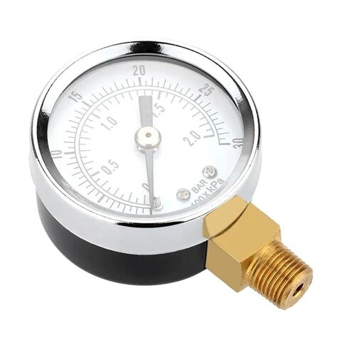 1 قطعة 1/8 "BST مقياس الضغط 0 إلى 30PSI/ 0 إلى 2Bar 40 مللي متر أقطار أداة الضغط لاختبار الماء النفط الهواء الملحقات in Kuwait