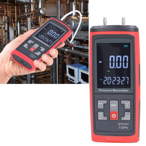 ± 2KPa مقياس الضغط التفاضلي الدقة تشكيله مقياس الضغط الرقمي لقياس الغاز صيانة HVAC مختبر اختبار ABS المواد in Kuwait