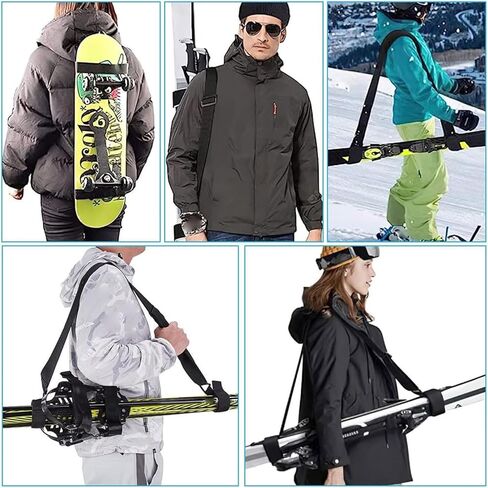 Skateboard Shoulders Carry Strap Adjustable Longboards Shoulder Carrier Backpack Belts for Easy Transportation Shoulders Carry Strap Outdoor Accessory in Kuwait