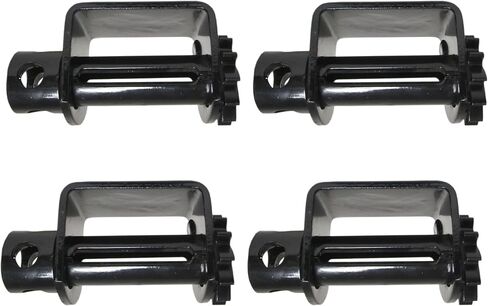 Weld-On Winch for Flatbed Trailer | Heavy Duty Standard Tie-Down Winch 2" - 4" Webbing Cargo Control | Low Profile Style Pro Quality (4 Pack) in Kuwait