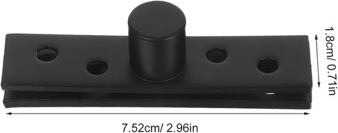 2pcs Stainless Steel Concealed Invisible Pivot Hinges 360-degree Rotation Door Pivot Hinges for Cabinets and Cupboards, Black Center Shaft Small Size, Heavy Duty Industrial in Saudi Arabia