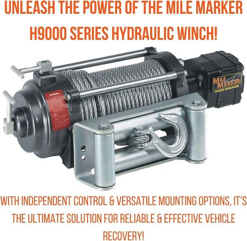 Mile Marker H-Series ونش هيدروليكي سعة 9000 رطل، موديل 12 فولت DC in Kuwait