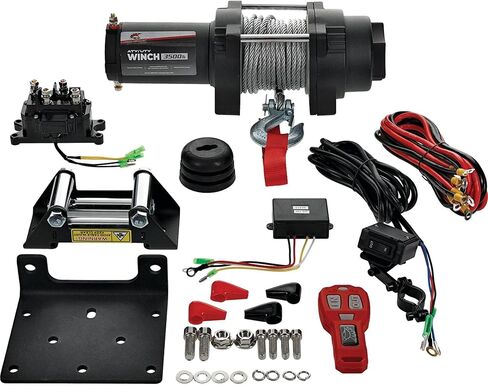 All Balls Racing 431-01023 3500 LB Expedition 4 Bolt Winch w/Wire Winch in Kuwait