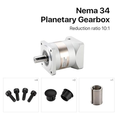 NemaRatio 10:1 Planetary Gearbox Motor Speed Reducer with 14mm Input for NemaStepper in Kuwait