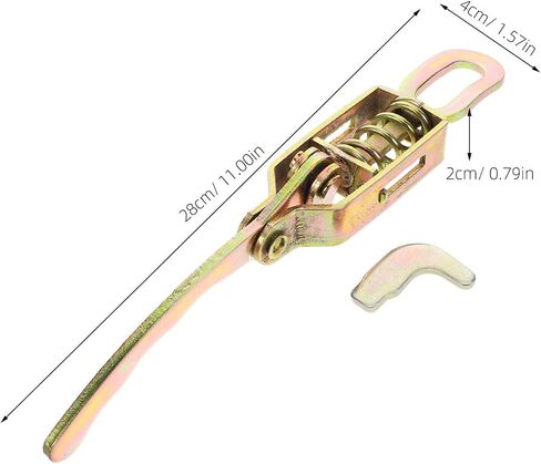 خطاف مزلاج صندوق معدني مطلي بالزنك عالي التحمل من Operitacx مع قفل مشبك زنبركي لبوابة المقطورة وأجهزة باب الشاحنة قفل مقطورة البضائع in Kuwait