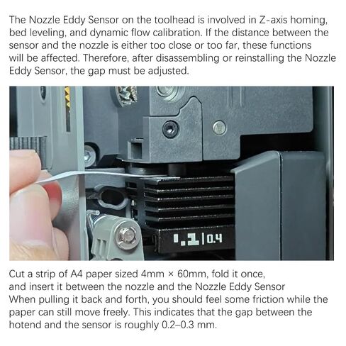 مستشعر P2S Eddy الأصلي المثبت بين جهاز بامبو P2S Extruder وP2S Hotend الذي يعمل على معايرة مستشعر تدفق الفتيل بشكل فعال لملحقات الطابعة ثلاثية الأبعاد من Bambu Lab P2S Toolhead in Kuwait