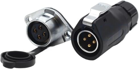 XHP20 Connector 4-Pin Waterproof Male Plug IP67 Industrial Three-Phase Electrical Box Rated Current 30A Flange Female Socket in Saudi Arabia