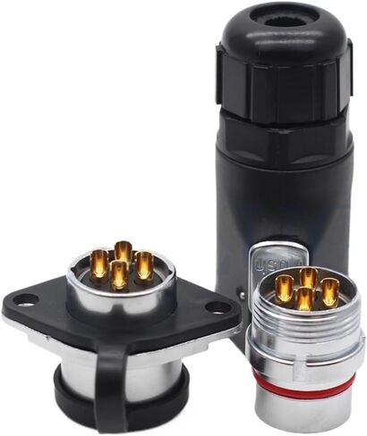 XHP20 Connector 4-Pin Waterproof Male Plug IP67 Industrial Three-Phase Electrical Box Rated Current 30A Flange Female Socket in Saudi Arabia