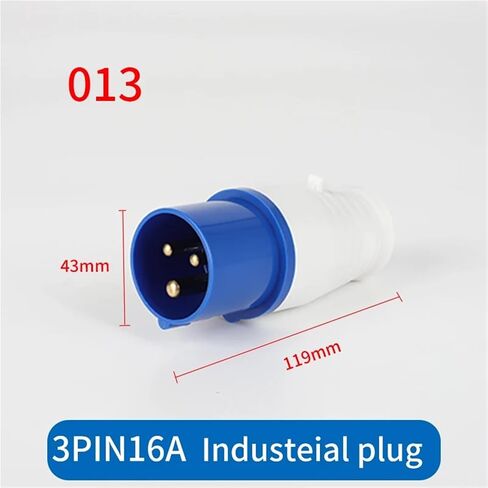 1 PCS Industrial Plug Socket 3P 16A IP44 Waterproof Electrical Connector for Wall Mounting in Saudi Arabia