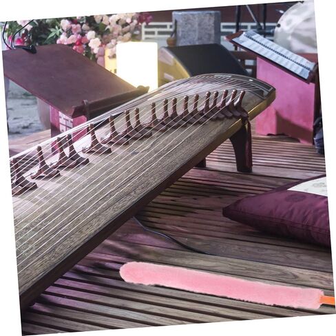 فرشاة تنظيف ERINGOGO Zithers تصميم شعر أرنب رقيق للتنظيف الشامل لجميع أنواع Zither، أداة صيانة ناعمة ولطيفة للموسيقيين، مقبض بلاستيكي وردي in Kuwait
