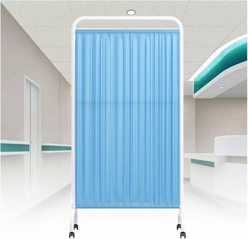 شاشة خصوصية طبية 1/2/3/4/5/6 لوحات، مقسم غرفة محمول بعجلات، مقسم غرفة قابل للطي بارتفاع 6 أقدام للمستشفى/المكتب/صالون التجميل (اللون-4,1 لوحة) in Kuwait