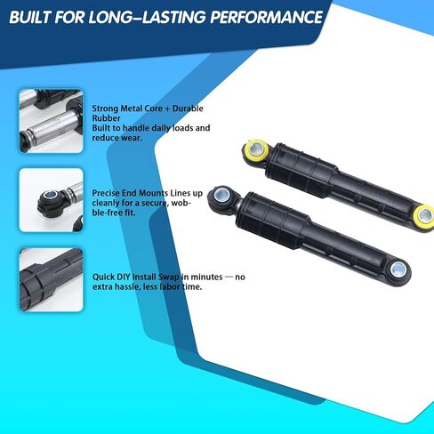 WF42H5200APA2 WF42H5000AWA2 WF42H5200AFA2 WF42H5200AWA2 Shock Absorber Kit | WF42H5600AWA2 WF45K6500AWA2 WF45K6500AVA2 WF45M5500AWA5 WF50K7500AVA2 WF50K7500AWA2; for Samsung washers. in Kuwait