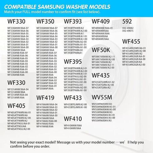 WF42H5200APA2 WF42H5000AWA2 WF42H5200AFA2 WF42H5200AWA2 Shock Absorber Kit | WF42H5600AWA2 WF45K6500AWA2 WF45K6500AVA2 WF45M5500AWA5 WF50K7500AVA2 WF50K7500AWA2; for Samsung washers. in Kuwait