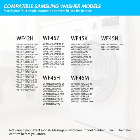 WF42H5200APA2 WF42H5000AWA2 WF42H5200AFA2 WF42H5200AWA2 Shock Absorber Kit | WF42H5600AWA2 WF45K6500AWA2 WF45K6500AVA2 WF45M5500AWA5 WF50K7500AVA2 WF50K7500AWA2; for Samsung washers. in Kuwait