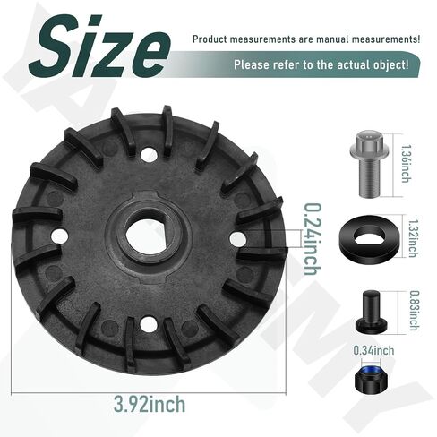 Lawn Mower Blade Replacement Kit – Includes Fan, Bolts, Nuts, and Washers for Dual Blades – Compatible with EGO Power+ LM2130SP, LM2150SP, LM2160SP 21-Inch Lawn Mowers in Kuwait