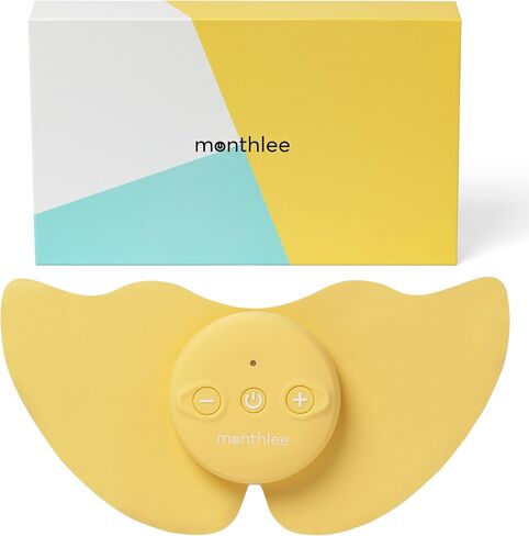 Wireless Tens Machine for Period Pain Relief & Endometriosis | Electric Rechargeable Tens Machine for Pain Relief | 6 Massage Modes 20 Intensity Levels for Relaxation (Yellow) in Kuwait