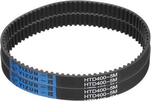2pcs HTD-5M Rubber Timing Belt 80 Teeth, 400mm Pitch Length x 15mm Width x 3.6mm Height, Closed Loop Pulley Timing Belt in Kuwait