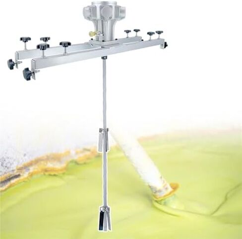 Pneumatic Agitator Stirring Industrial Shaker Clamp Barrel Mixer Air Agitator Paint Mix Tool Capacity Liquid/Paint Mixer，IBC Paint Mixer, IBC Air Agitator, with Support Hanger, Pneumatic 1 T in Kuwait