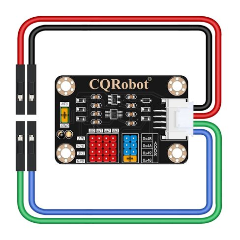 CQRobot ADS1115 4-Channel 16-Bit ADC Converter Module with Programmable Gain/I2C Address/Temperature Measurement, Compatible with Arduino/Raspberry Pi, 3.3V/5V Dual Voltage. in Kuwait