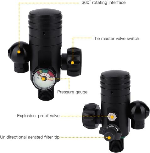 KOGOROUCOS Portable Scuba Diving Equipment Large Capacity Oxygen Cylinder Breathing Valve Green Black Orange 1L 3000PSI for Divers Fishermen Lifeguards in Kuwait