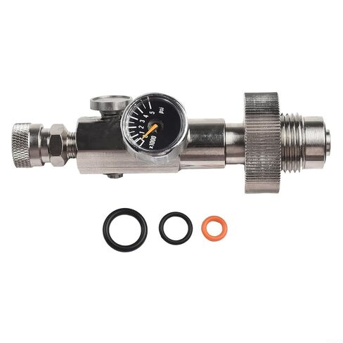 4500PSI Scuba DIN Fill Station for G5/8 HPA Tank, Steel Charge Valve with Gauge and Release, 300Bar Disconnect in Kuwait