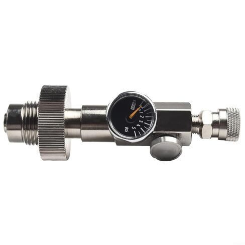 4500PSI Scuba DIN Fill Station for G5/8 HPA Tank, Steel Charge Valve with Gauge and Release, 300Bar Disconnect in Kuwait