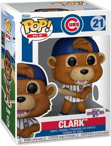 شخصيات POP Funko MLB: الأشبال - شخصية كلارك من الفينيل مع علبة حماية صندوقية متوافقة، متعددة الألوان، 3.75 بوصة in Kuwait
