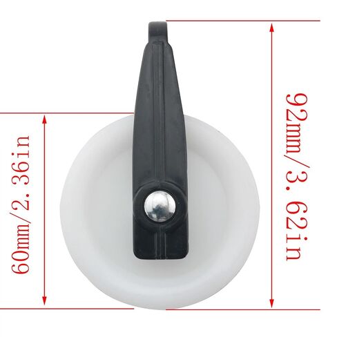 CHENJIN 4PCS 2-1/2 inch Nylon Clothesline Pulley Outdoor Pulling Rope Plastic Kit for Hanging Heavy Objects Clothes in Kuwait