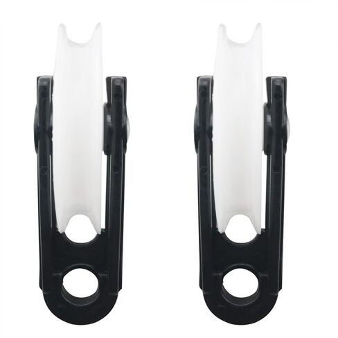 CHENJIN 4PCS 2-1/2 inch Nylon Clothesline Pulley Outdoor Pulling Rope Plastic Kit for Hanging Heavy Objects Clothes in Kuwait