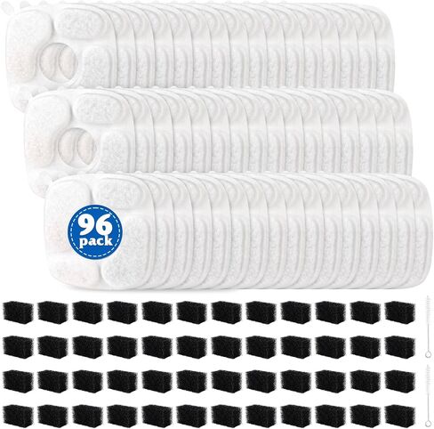 24 Pcs Cat Water Fountain Replacement Filters-12 Pack Cat Fountain Filters with 12 Pack Sponges, Compatible with VEKEN 95oz/2.8L, 67oz/2L, 135oz/4L Pet Drinking Fountain in Kuwait