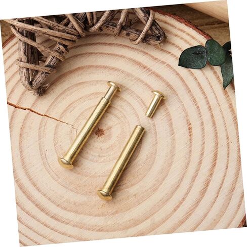 ULTECHNOVO 10 Sets Hand Folding Fan Repair Kit 3mm Gold Rivets 21mm Shaft Pins Stainless Steel Fan Rivet Nuts Replacement Central Shaft Restoration in Kuwait